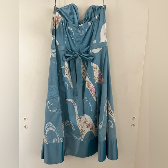 TAGS ON Tracy Reese Strapless Dress size 10 - Picture 4 of 7